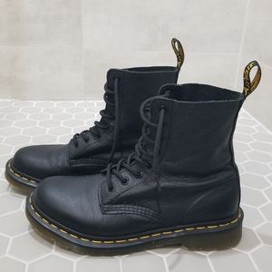 Doc Martens 13512 Womens Black Pascal Virginia Pebbled Leather Boots US 9 / UK 7